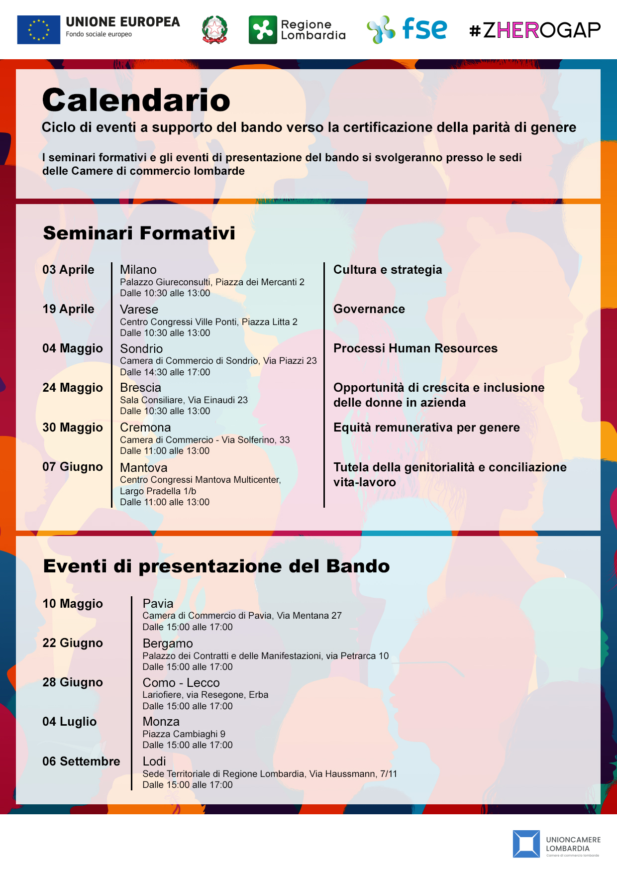 Calendario eventi